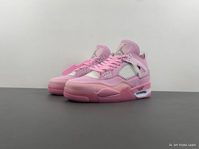X 4 JORDAN OFF-WHITE PINK 0726